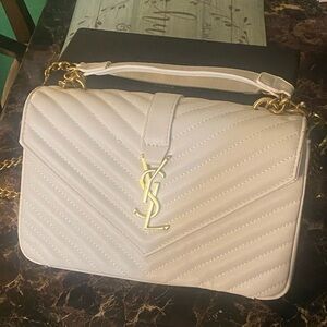 Inspired White Crossbody Purse